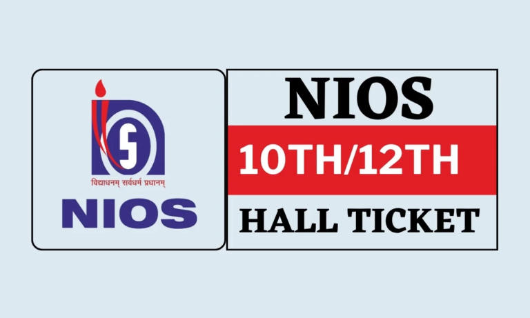 How to Download NIOS 2024 Hall Ticket / Admit Card Online @nios.ac.in