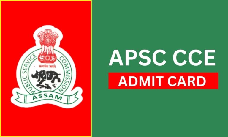 How to Download APSC CCE Admit Card 2024 @apsc.nic.in